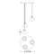 Afx Laney 3 Light Round Pendant, Medium Base 120V Satin Nickel LNYP07MBSNRND3 - alternate 2